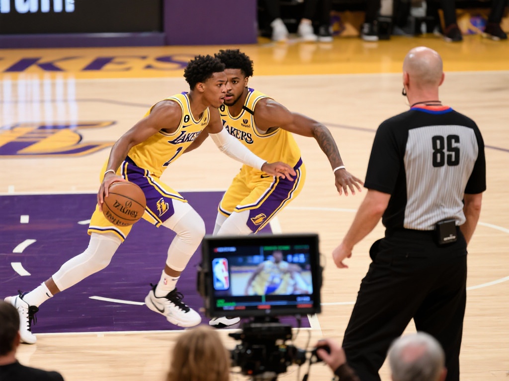 穆迪隔扣里夫斯2+1被吹进攻犯规，湖人挑战成功翻盘