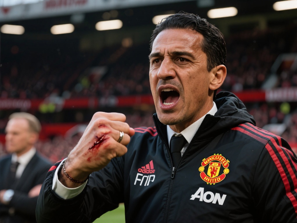 阿莫林拳头现新伤痕,疑因不满曼联阵容再发火! 阿莫林,这位足球世界备受瞩目的教练,通过